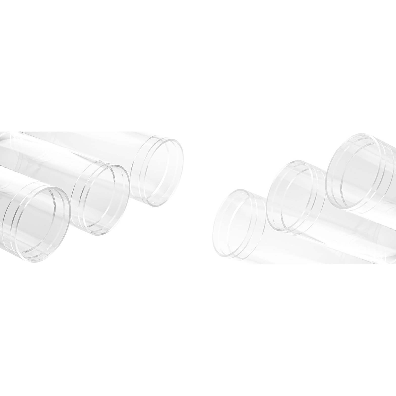 Clear acrylic subsea pressure vessel tube for ROV and marine research sensor payloads
