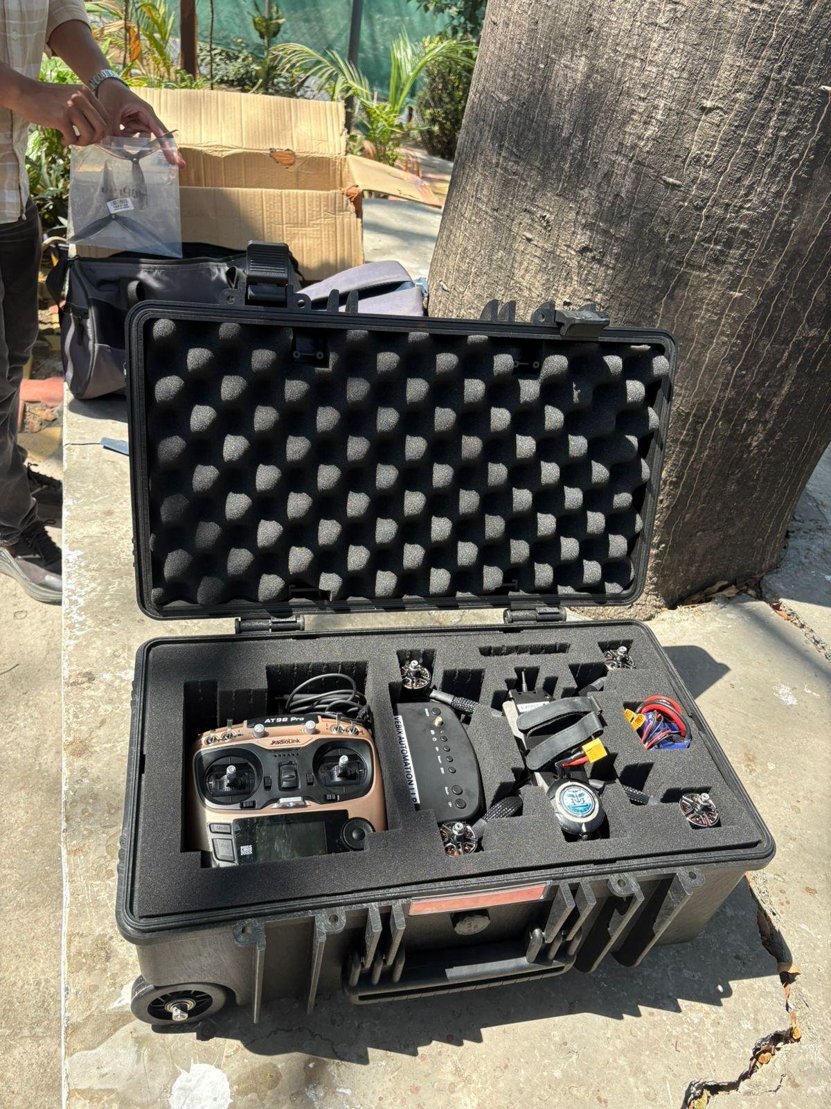 Design and development of a surveillance drone — project visual 2