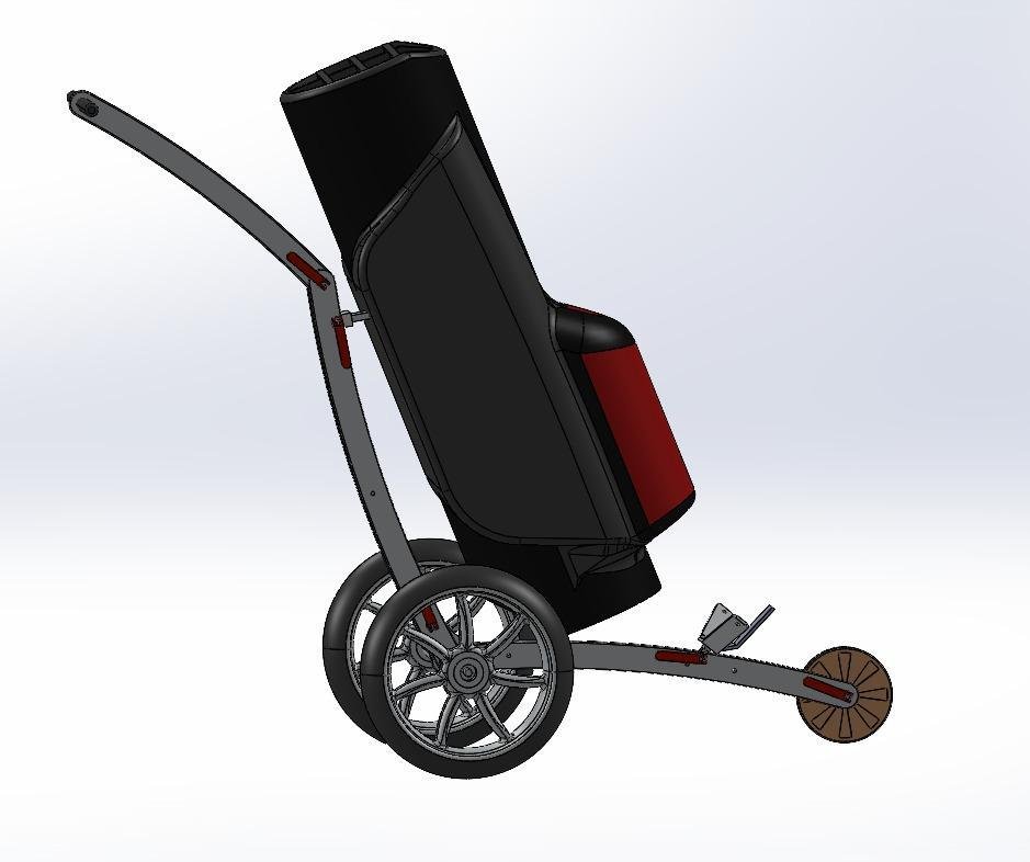 Design and development of a battery-operated automatic golf kit trolley — project visual 1