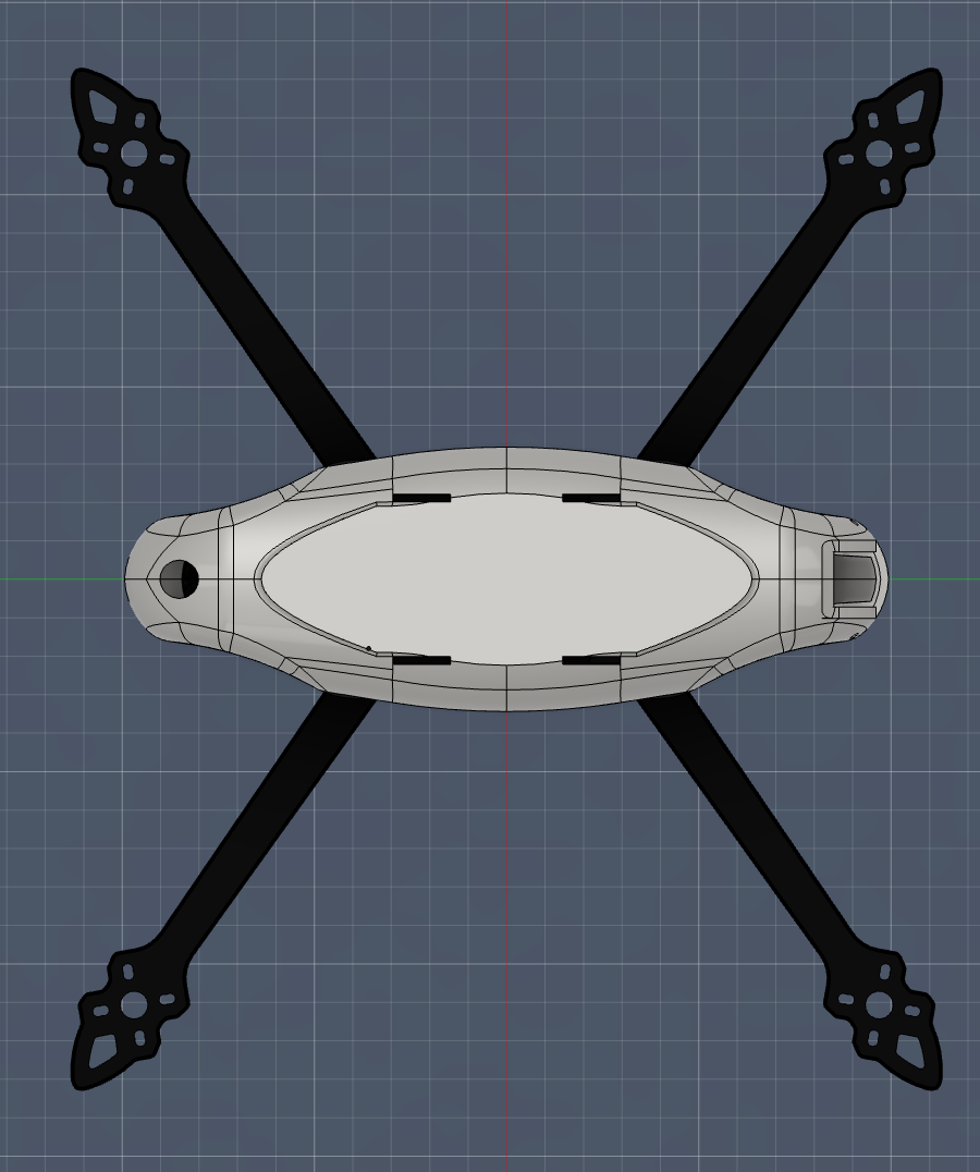 Design and development of a 7-inch drone frame — project visual 1
