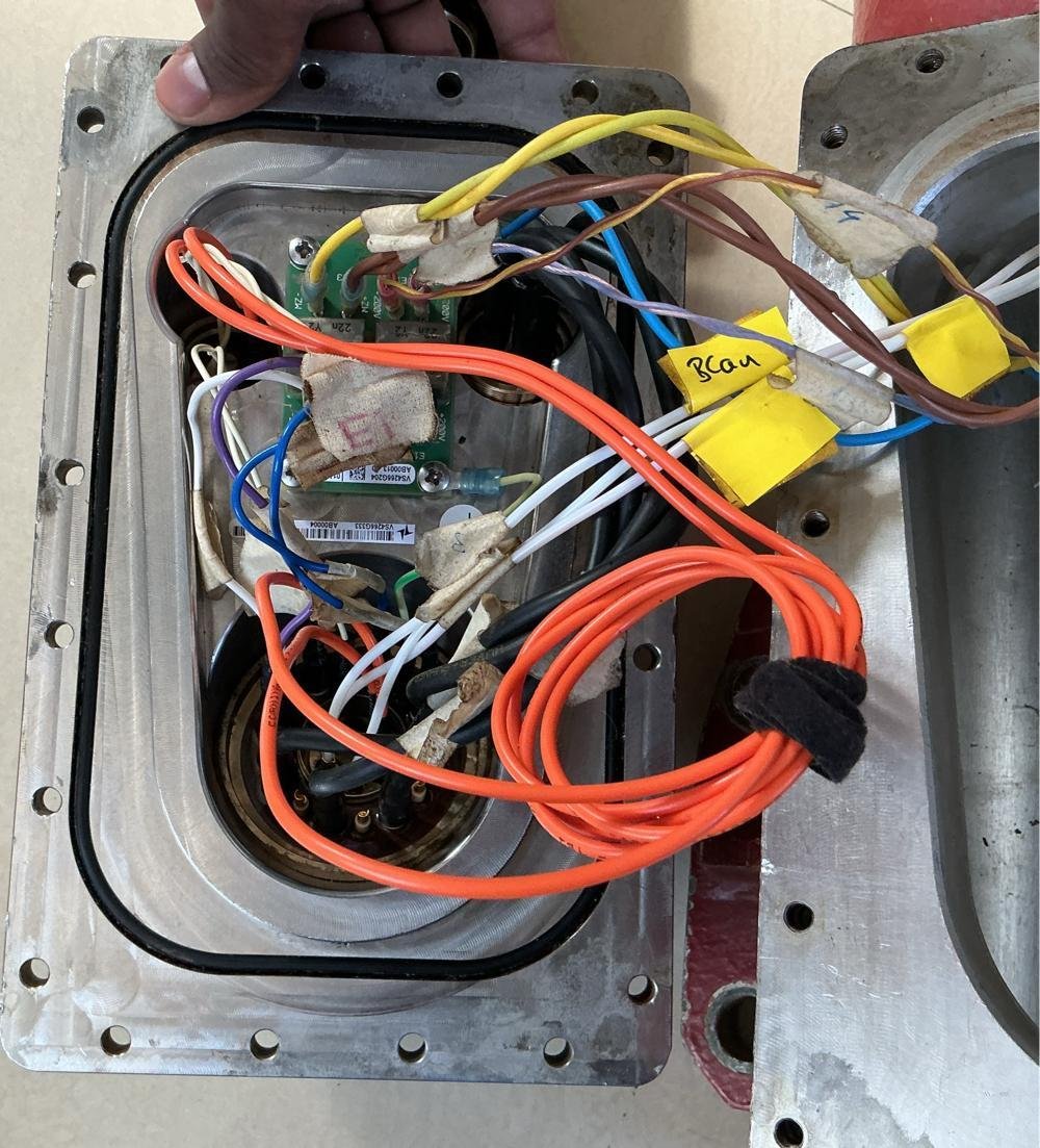 Cable casing, flange and coupling hardware documented by Vebix Automation