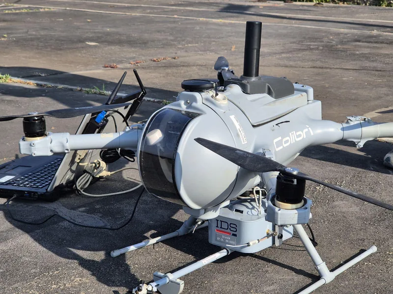 Vebix multirotor UAV with an instrumentation payload