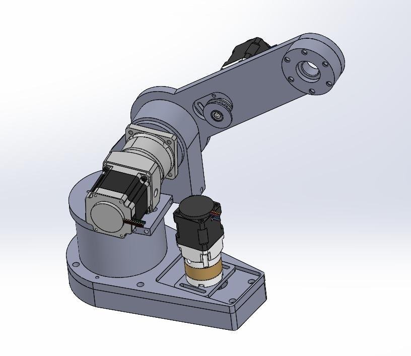 Design and development of a 6-axis industrial robotic arm — project visual 1